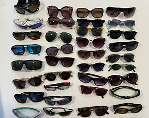 Vintage Lot Of 30 Mixed Named Brand Sunglasses  Some Designer