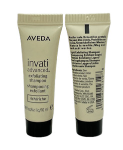 Aveda Invati Advanced Exfoliating Shampoo (Light & Rich) (0.34fl/10ml) Lot Of 2