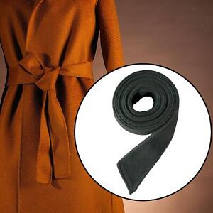Women's Faux Wool Overcoat Waist Belt Trench Coat Belt Replacement Bowknot