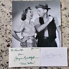 Art Carney & Joyce Randolph SIGNED Cards Photo The Honeymooners Jackie Gleason