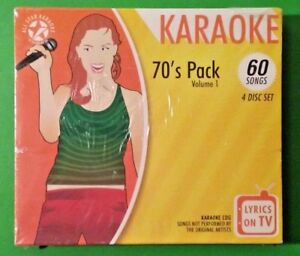 KARAOKE: 70'S PACK Volume 1 by All Star Karaoke (4-Disc CD Set) NEW