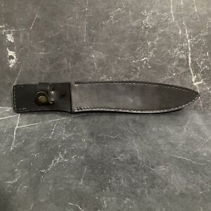 Schrade Knife Sheath Leather Black Large Vintage
