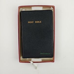 Holy Bible KJV Morocco Leather Compact World Publishing Red Letter Gilded Edges
