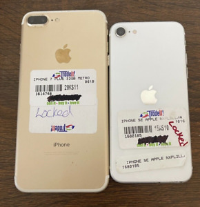 New ListingLot of 2 Apple iPhones- iPhone 7 Plus, iPhone SE 2nd Gen (Parts/Repair)