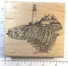 Stamp Cabana “ Vista View Light House” wood mount rubber stamp