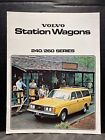 ORIGINAL CAR DEALERSHIP VINTAGE BROCHURE 1978 VOLVO STATION WAGON 240/260 SERIES