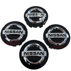 Set of 4 Black Nissan Wheel Center Cap 54mm for Altima Maxima Murano Versa Leaf (For: Nismo)