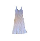 Handmade Dress Size S M  White Eyelet Sleeveless Cotton Long Prarie BOHO Western