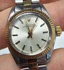 Women's Rolex 6719 Oyster Perpetual 14k Gold and Stainless Steel Watch Two-Tone
