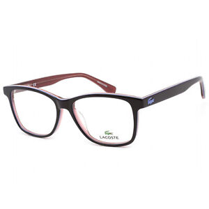 Lacoste Men's Eyeglasses Clear Demo Lens Violet Rectangular Frame L2776 514