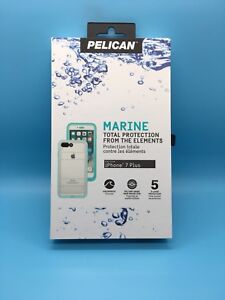 Pelican Marine Total Protection Case iPhone 7 Plus / 8 Plus Teal / Clear