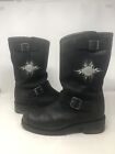 Harley-Davidson Logger Conductor Black Leather Motorcycle Boots Mens Size 13
