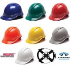 Ridgeline Cap Style Construction Work Safety Hard Hat 4 Point Ratchet Suspension