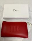 New ListingDior Beauty Cosmetic Makeup Bag Pouch Case Clutch Red~NIB