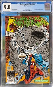 Amazing Spider-Man #328 CGC 9.8 WP - McFarlane Spidey vs. Grey Hulk Nut Shot
