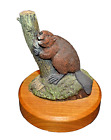 1979 Hamilton Collection American Bronze Wildlife Collection - Deaton - Beaver