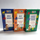 Cedarmont Kids VHS LOT 1996 Bible Silly Sunday School Songs Sing-a-long Video