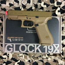 New Umarex Glock G19X Gas Blowback Airsoft Pistol - Coyote Tan (2276328)