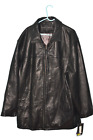 NEW 3XT ROUNDTREE & YORKE Men's Black Luxury Lambskin Leather Jacket Coat Blazer