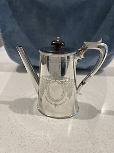 **** Antique Victorian Silver Plated Elkington Coffee Pot/hot Water Jug ****