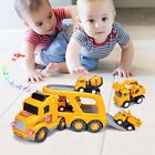 Construction Vehicle Truck Toys Car Carrier Toy Gift for Kids Toddler Boys 3-6