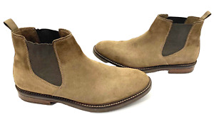 CLARKS PAULSON UP SUEDE CHELSEA BROWN MOCHA BOOT 12M US SLIP ON BOOTS