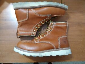 Herman Survivors Oakridge 8” Brown Leather Steel Toe Work Boots Size 12