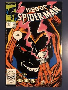 Web of Spider-Man #38 Return of Hobgoblin VF+ 1988 Marvel