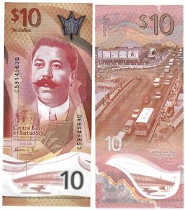 Barbados 10 Dollars 2022 (2023) UNC 