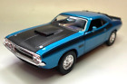 New ListingWELLY 43633 1970 DODGE CHALLENGER T/A B5 BLUE DIECAST PULL BACK N GO 005613686DE