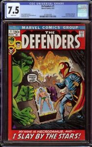 Defenders # 1 CGC 7.5 White (Marvel 1972) Classic Sal Buscema cover begin series