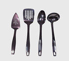 Oneida Stainless 4 Piece Large Serving Spoon Ladle Spatula Cake Knife Server 12