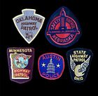 Vintage Highway Patrol Police Patch  Lot of 5~ OK MN NE OH & Austin Police