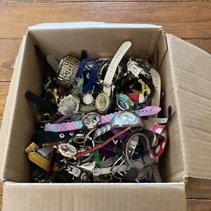 8 lbs Mixed brands Scrap Watch Lot for DIY Projects Parts or Repairs