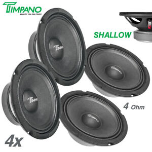 4x Timpano 6.5″ Car Audio Speakers TPT-M6-4 OEM Replacement 800 Watts 4 Ohm