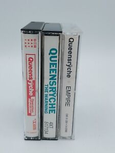 Cassettes Lot Of 3 Tapes Queensryche Heavy Metal Progressive 80s