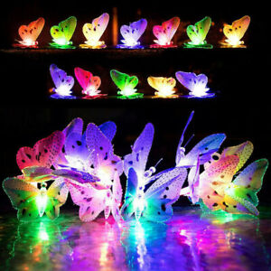 Butterfly Fairy String Lights Solar Powered Lamp Outdoor Garden Bulb 12/20 LED