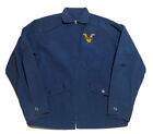 Vintage 80s fraternity Zip jacket? Talon Size Large Navy Blue F1