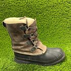 Sorel Kaufman Big Horn Mens Size 9 Brown Classic Outdoor Leather Winter Boots