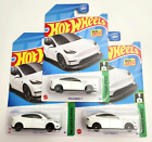 Hot Wheels Tesla Model Y White #37 - 2023 HW Green Speed -3PCS