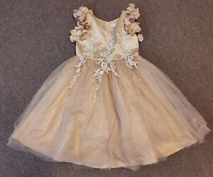 Trish Scully Dress Size 12 Lace Flower Girl Special Occasion Puffy Long