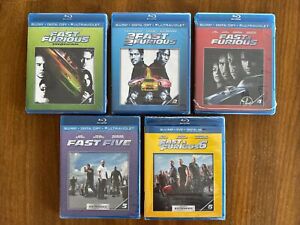 Fast & Furious Lot of 5 (Blu-ray) NEW *
