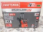 Craftsman CMCPW1500N2 2xV20=40V Brushless RP 1500 PSI Cold Water Pressure Washer