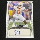 Byron Young 2023 Leaf Draft ROOKIE AUTO XRC Round 3 Pick 77 L.A. Rams #BA-BY1