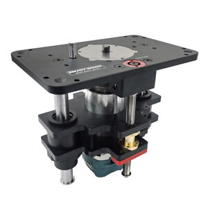 US Router Lift System Wood Router Table Up Lift Plate Precision Woodworking Tool