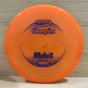 New Innova Mako3 | Champion | Orange w/ Blue Stamp | 177g