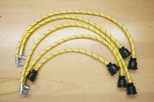 International 240 404 2404 Industrial Yellow Cloth Copper Spark Plug Wire Set IH