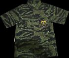 Vietnam War US CCC MACV SOG Advisor Short Sleeve Tiger Stripe Shirt Free 4 Patch