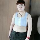 Lesbian Chest Binder Front Buckle Tomboy Short Undershirt Tank Top Cosplay