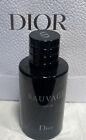 Authentic SAUVAGE by Christian Dior Men PARFUM 100 ml / 3.4 oz New + 2 Free Vial